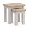 Casa Nantes Nest of Tables, Stone Grey