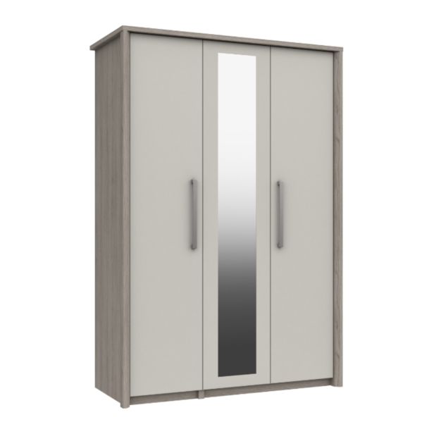 Casa Milan Triple Mirrored Wardrobe