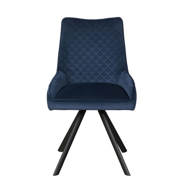 Casa Brooklyn Velvet Dining Chair, Blue
