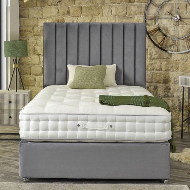 Casa Zen Divan Bed Set with Floorstanding Headboard, King