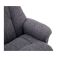 Casa Trento Swivel Recliner Chair & Footstool, Lisbon Grey Fabric 
