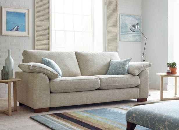 Casa Blaise 4 Seater Fabric Sofa